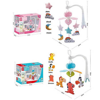 Музичний мобільний на ліжечко з м''якими іграшками 6358/6368 G-Rich