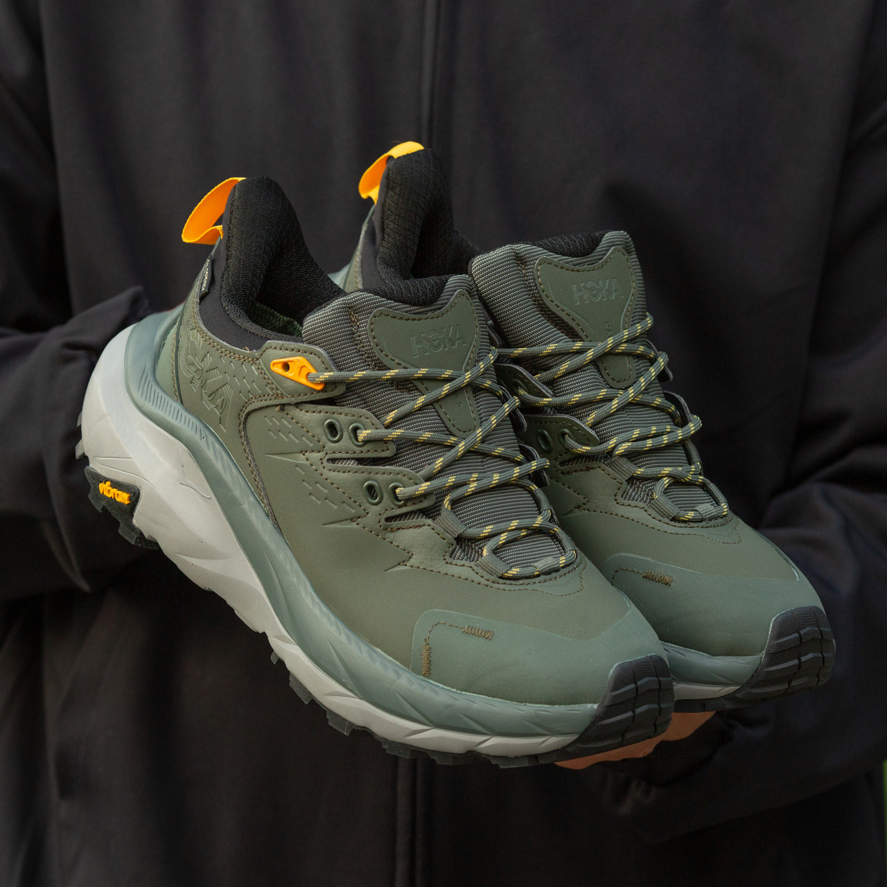 Чоловічі кросівки Hoka W Kaha 2 Low Haki хакі Хока Каха, фото 1