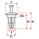 Кліпса бампера BMW 51481915964, фото 2