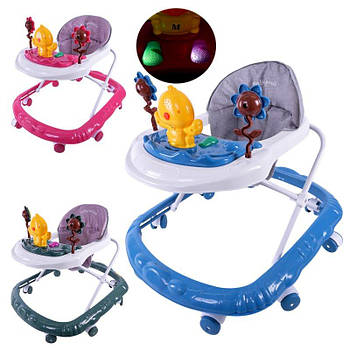 Ходунки дитячі музичні з брязкальцями, світло BW107 G-Rich