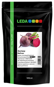 Насіння буряка столового круглого червоного Болівар 250 г (Leda) для всіх кліматичних зон України
