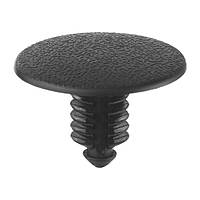 Кріплення обшивки, один капелюшок, Кліпса типу Ель Круглий капелюх, Чорний, Пластик, Розміри (мм): Ø-7 T-20