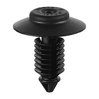 Кріплення обшивки, один капелюх, Кліпса типу Ель Круглий капелюх, Чорний, Пластик, Розміри (мм): T-18 F-7.2 H-21.