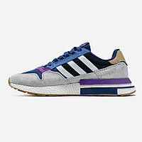 Демісезонні чоловічі замшеві кросівки Adidas ZX 500 - Адідас Зет Ікс 500 повсякденні