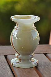 Ваза з натурального каменю онікс, 10 см (колір, як на фото)