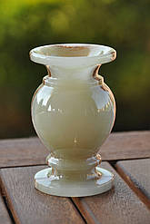 Ваза з натурального каменю онікс, 10 см (колір, як на фото)