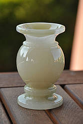 Ваза з натурального каменю онікс, 10 см (колір, як на фото)