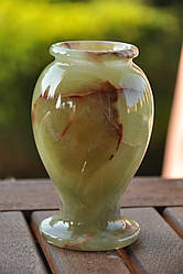 Ваза з натурального каменю онікс, 12 см (колір, як на фото)