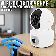 Камера спостереження 2 в 1 з поворотною та стаціонарною камерою WiFi IP 3,6 Мп JT-8292QJ, фото 5