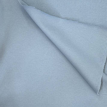 Кашкорсе трикотажний стрейч преміум класу полотно сіро-голубий