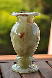 Ваза з натурального каменю онікс, 14.5 см (колір, як на фото)