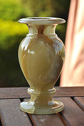 Ваза з натурального каменю онікс, 14.5 см (колір, як на фото)