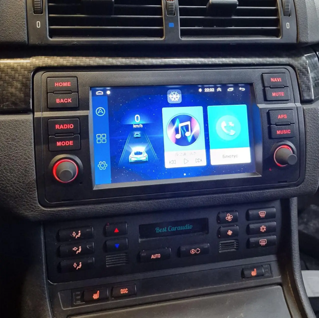 Штатна магнітола андроїд BMW X3 E46 Android 12- 4+32G Автомагнітола 2дин, штатний головний пристрій бмв, фото 1