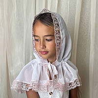 Палантин дитячий "Чарівна світлинка" Молочний Шифон арт.27685631  60*90 см(р)