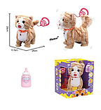 М'яка інтерактивна іграшка Котик на повідку 933-159 E, ходить, облизує, пісні англ. мовою, сенсорні діл, фото 2