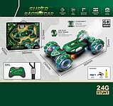 Машинка трюкова на радіоуправлінні пульт та браслет, мелодії, парогенератор 3688 G 165 A акумулятор 3.7 V, фото 2