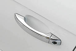 Накладки на ручки без кнопок (4 шт., нерж.) для Ауди A5 2007-2015 рр