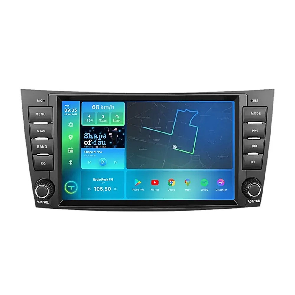 Штатна магнітола андроїд Mercedes BENZ W211 Автомагнітола 2дин, штатний головний пристрій мерседес, фото 1