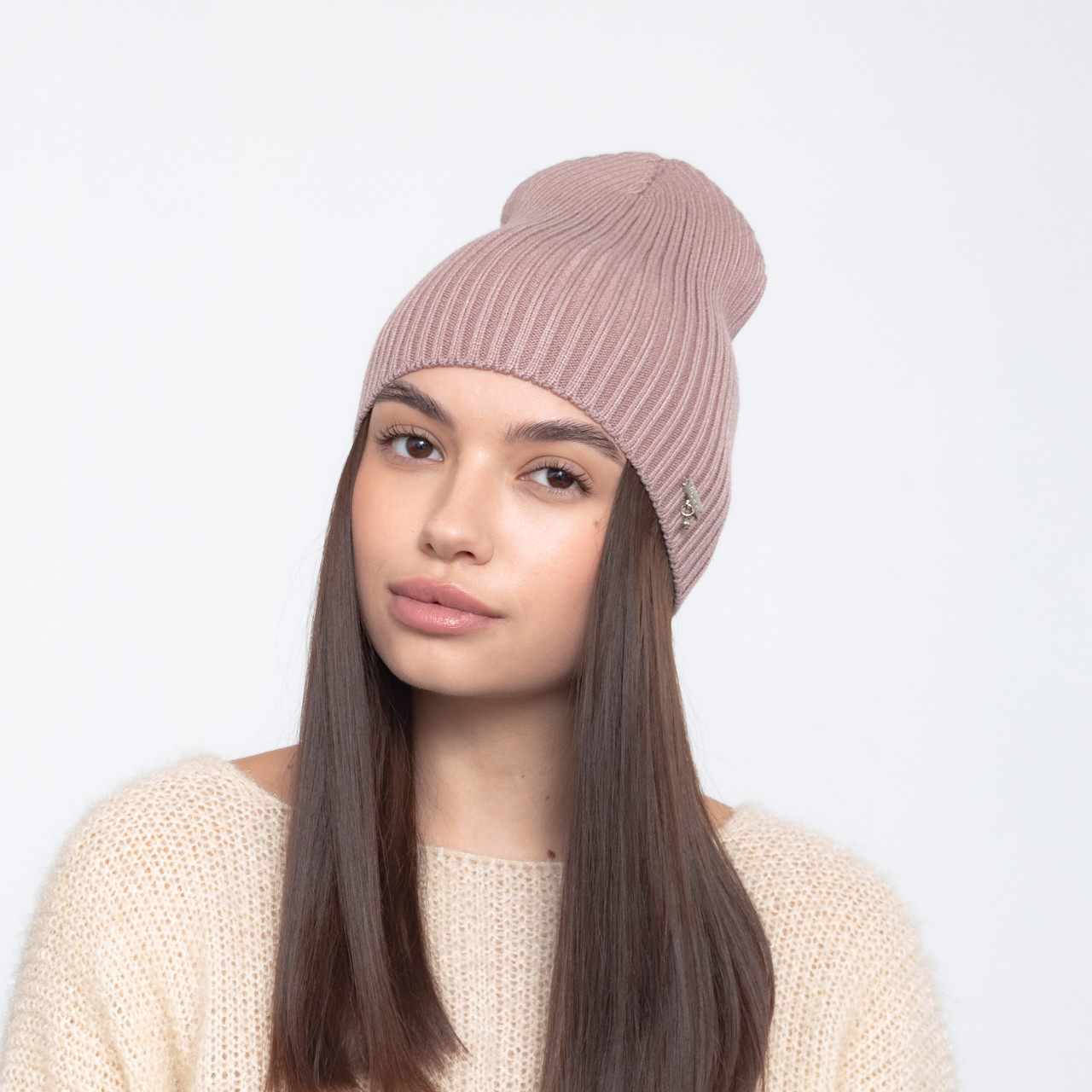 Шапка 2501 (віскоза)  т.пудра