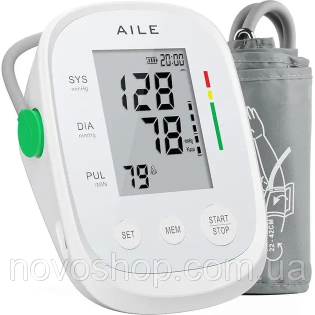 Монітор артеріального тиску (тонометр) AILE X5 White, фото 1