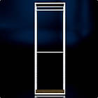 Стійка "PENELOPE ODISSEY" 2400х830х480мм. Рейл вішало для одягу, стелаж поличний з вішалками та полицями, фото 3