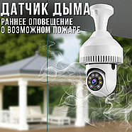 WiFi Камера відеоспостереження з поворотним модулем та кріпленням у цоколь E27 JT-8191HJ, фото 3