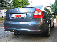 Фаркоп Skoda Octavia A5 2005-2012 (Шкода Октавія А5) Швидкознімний вертикальний автомат на ключі