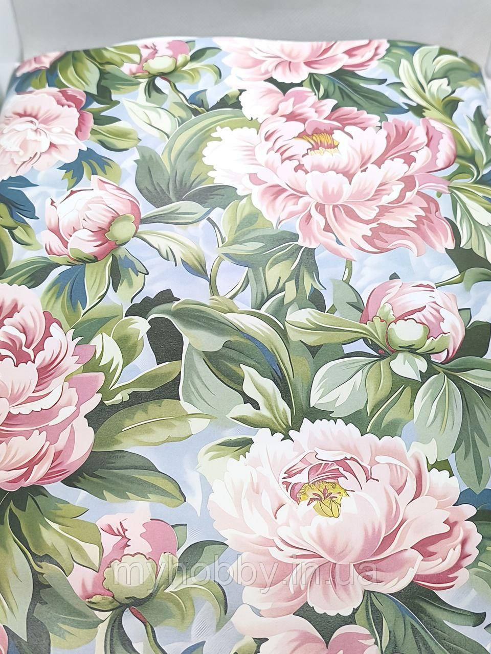 Папір подарунковий Квіти 70*100см -1шт, фото 1