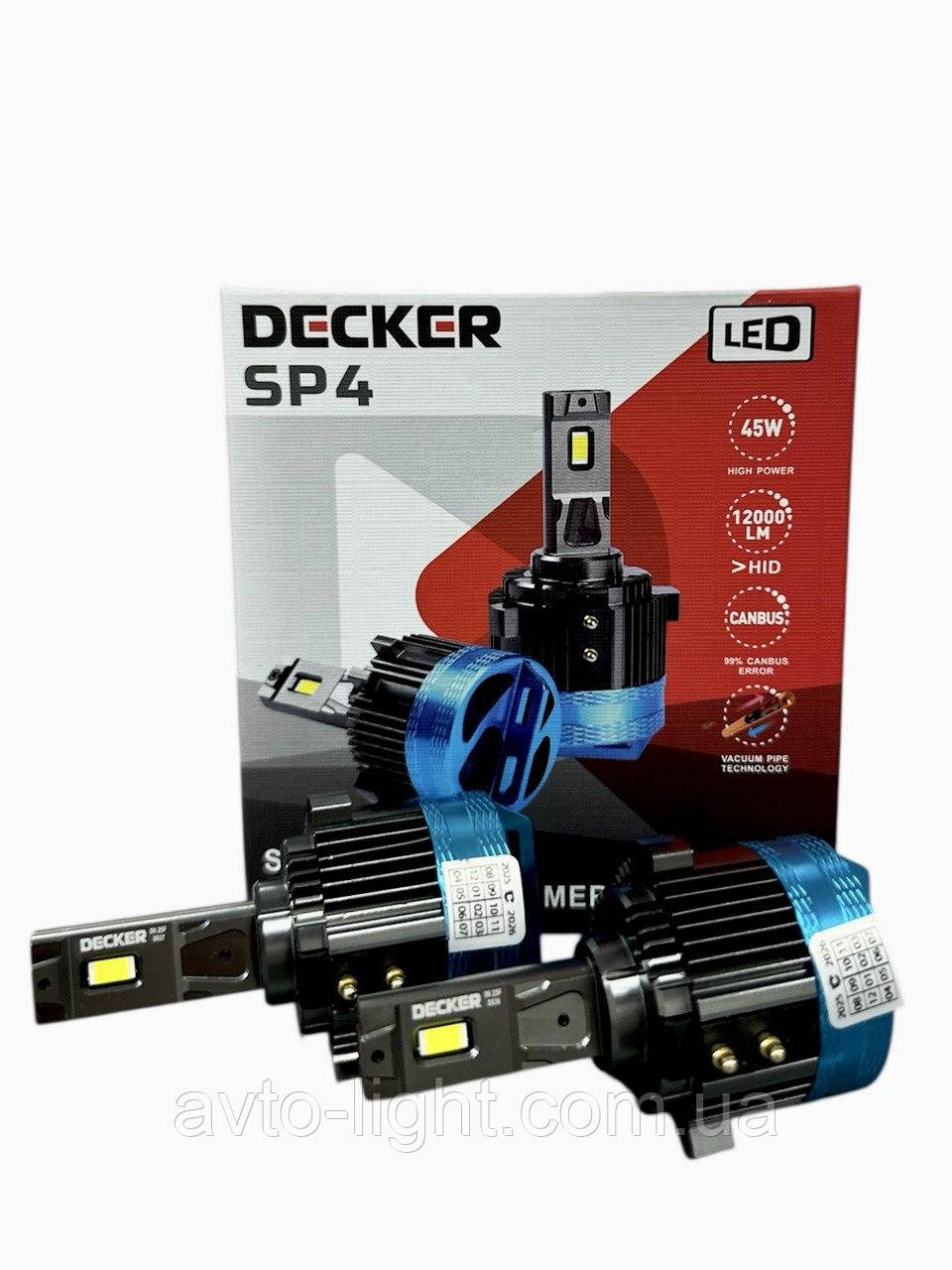 Лампи DECKER LED SP4 H7 6000K VW, фото 1