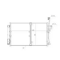 Радіатор кондиціонера Chevrolet Captiva, Opel Antara A 2.0 06-