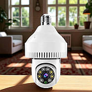 WiFi Камера відеоспостереження з поворотним модулем та кріпленням у цоколь E27 JT-8191HJ, фото 4