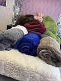 Хутряне покривало-ковдра "Ведмедик" 200*220 Травичка з холлофайбером, фото 3