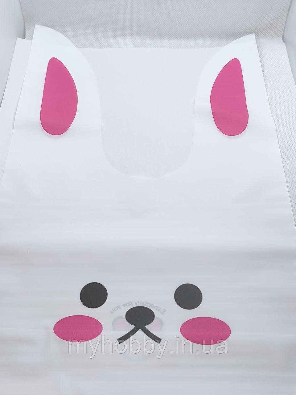 Пакет  "Зайченятко" вуха-зав'язки 32*20см -5шт, фото 1