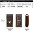 Шкіряний чохол для Мультитула WOLTONS або інших дрібниць на пояс, фото 6