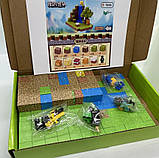 Конструктор магнітний Minecraft Magnetic Cube «Водоспад в джунглях» 128шт, фото 10