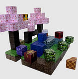 Конструктор магнітний Minecraft Magnetic Cube «Вечірка з сакурами» 128шт, фото 6