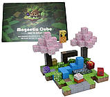 Конструктор магнітний Minecraft Magnetic Cube «Вечірка з сакурами» 128шт, фото 7