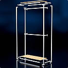 Стійка "PENELOPE ODISSEY" 2400х1230х480мм. Рейл вішало для одягу, стелаж поличний з вішалками та полицями, фото 2