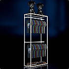 Стійка "PENELOPE ODISSEY" 2400х1230х480мм. Рейл вішало для одягу, стелаж поличний з вішалками та полицями, фото 4