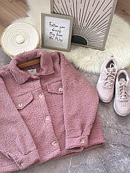 Жіноча куртка-тедді; Кольори: молоко, пудра, шоколад; Розмір: 42-46 (один) ;