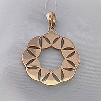 Золотий кулон без вставок 585 проби