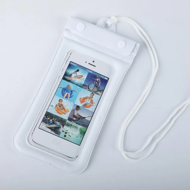 Водонепроникний чохол для смартфона та документів на кнопках зі шнуром, Водонепроникний чохол для мобільних
