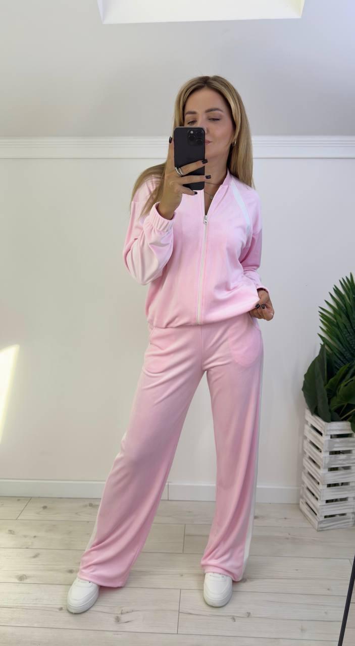 Жіночий прогулянковий костюм: Колір чорний, шоколадний, рожевий; Розміри 42-44, 46-48, 50-52, фото 1