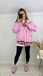 Жіноча куртка; Колір рожевий, шоколадний, білий, чорний; Розмір 42-44,46-48,50-52 ;