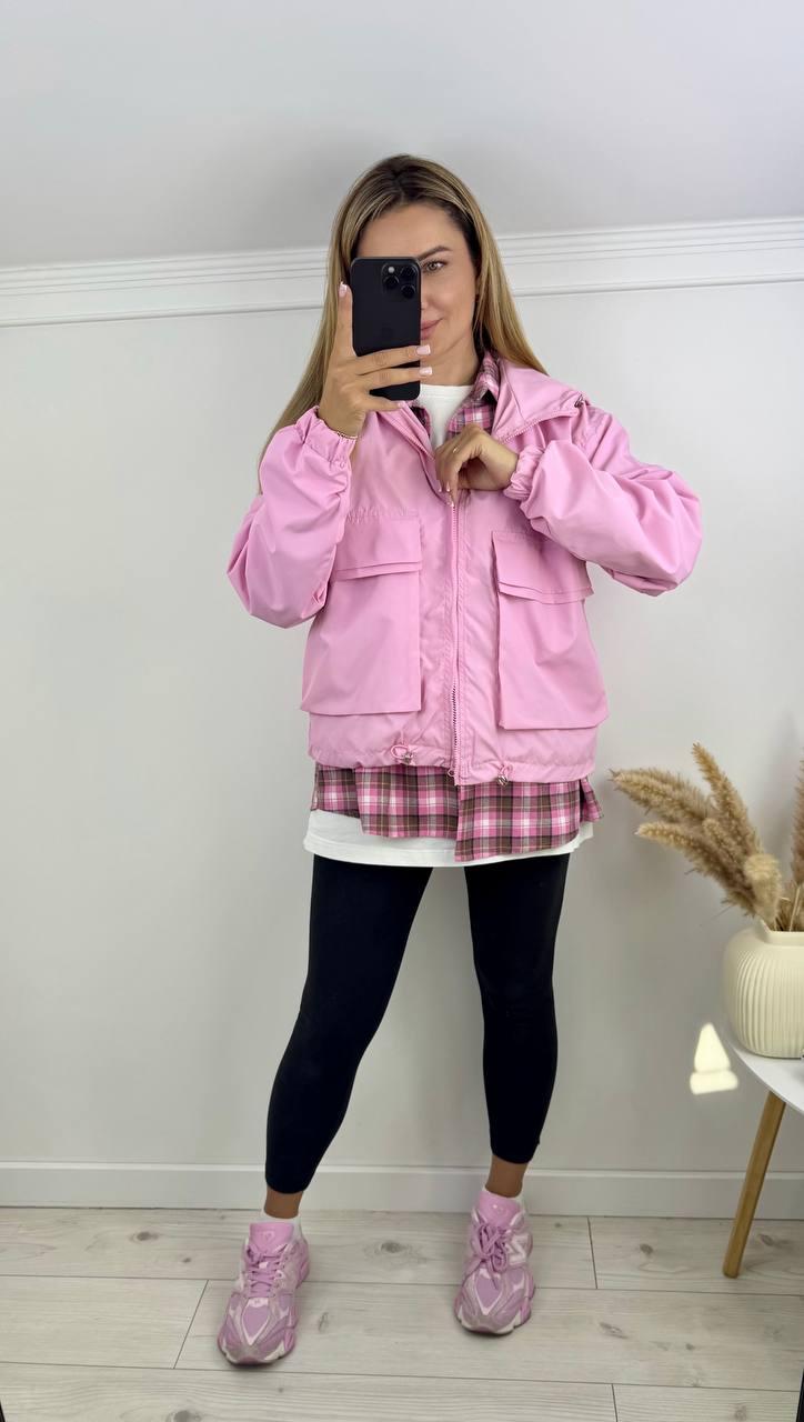 Жіноча куртка; Колір рожевий, шоколадний, білий, чорний; Розмір 42-44,46-48,50-52 ;, фото 1