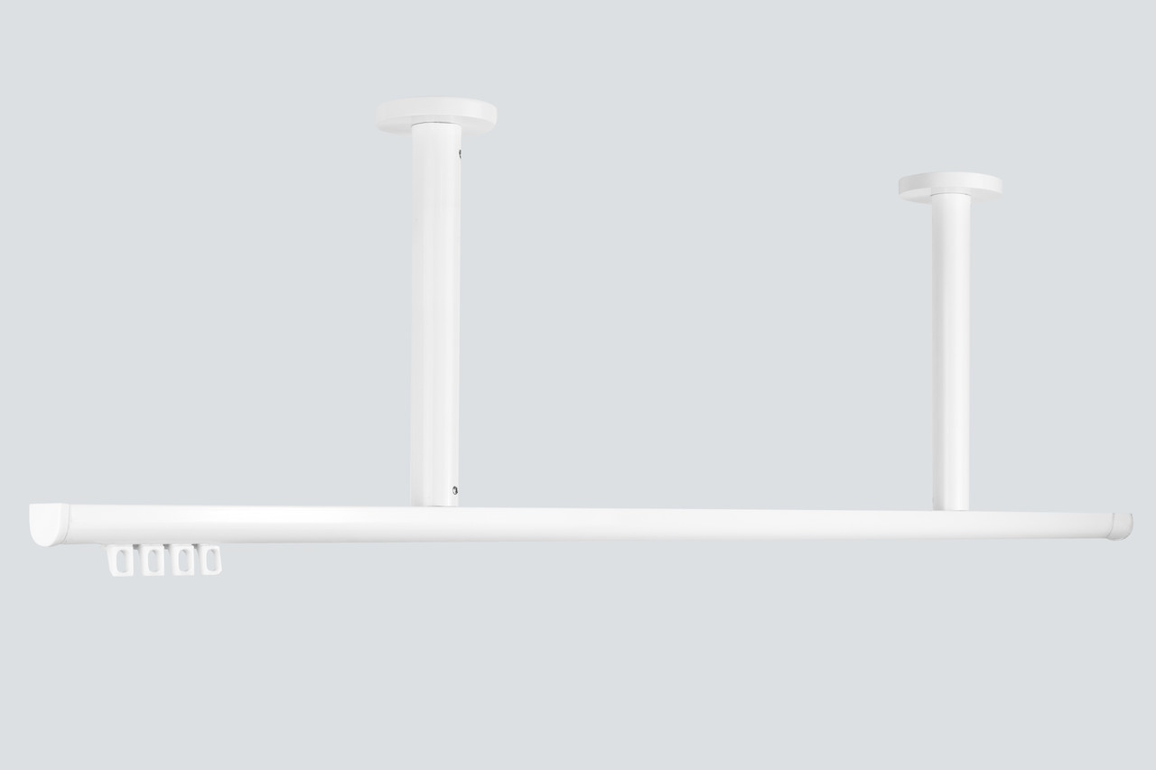 Техно15 карниз для штор з відступом від стелі  5см до 100см, білий, фото 1