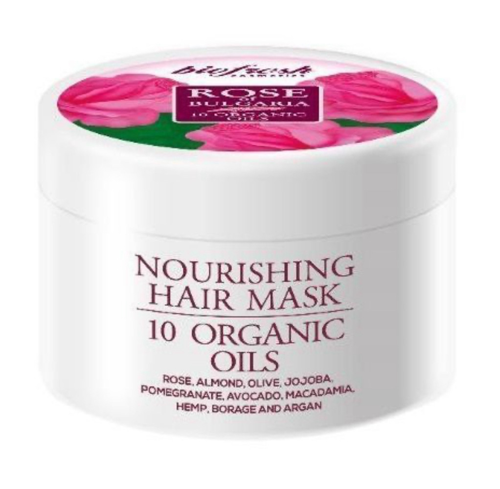 Маска для волосся живильна 10 олій Органік Rose Of Bulgaria BioFresh, фото 1