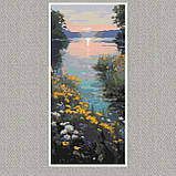 Алмазна мозаїка/вишивка Літні барви природи 40*80 см Орігамі OD 5171, фото 4