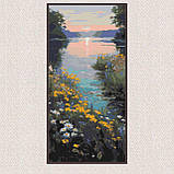 Алмазна мозаїка/вишивка Літні барви природи 40*80 см Орігамі OD 5171, фото 5