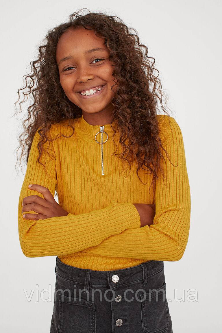 Укорочений светр джемпер (тонка в'язка) H&M для дівчинки підлітка р.158-164, 12-14 років, фото 1